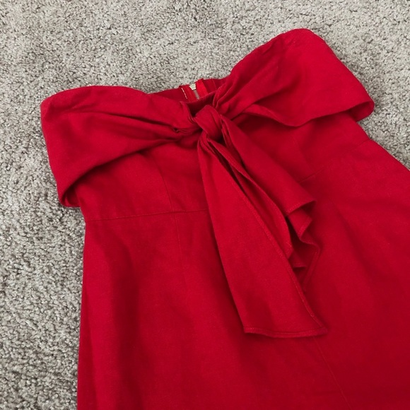 Gypsies & Moonlight Jumpsuit Womens Size 7 Red Strapless Cropped - Picture 5 of 14